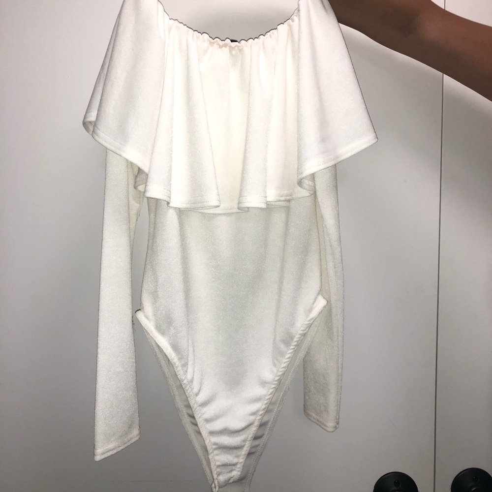 Strapless Bodysuit in White